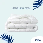 Ковдра Super Soft Premium всесезонна 175х210 см IDEIA штучний пух гипоалергенна бавовна натуральна перкаль преміум
