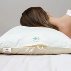 Подушка гречана 40х40 см Aromavita IDEIA ортопедична з гречкою гречка з гречаним лушпинням жорстка з гречаним лушпинням