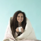 Ковдра WOOLLY вовняна IDEIA всесезонна 175х210 см вовна тепле натуральна овеча вовна супер