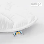 Подушка дитяча Comfort 40х60 см PAPAELLA для немовлят антиалергенна для дітей плоска низька біла