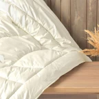 Ковдра зимова вовняна 175х210 см Wool Premium IDEIA бавовна подвійна шерсть натуральна супер тепла