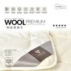 Ковдра зимова вовняна 140х210 см Wool Premium IDEIA бавовна подвійна шерсть натуральна супер тепла