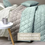 Покривало 210х240 см євро IDEIA стьобане двостороннє якісна стібка мікрофібра на ліжко диван