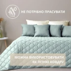 Покривало 210х240 см євро IDEIA стьобане двостороннє якісна стібка мікрофібра на ліжко диван