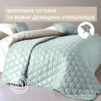 Покривало 210х240 см євро IDEIA стьобане двостороннє якісна стібка мікрофібра на ліжко диван