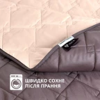 Покривало 210х240 см євро IDEIA стьобане двостороннє якісна стібка мікрофібра на ліжко диван