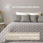 Покривало 210х240 см євро IDEIA стьобане двостороннє якісна стібка мікрофібра на ліжко диван