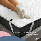 Наматрацник NORDIC СOMFORT 140х200 см IDEIA пл 150 гр/м2 з гумками по кутах захисний антиалергенний білий