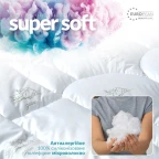 Набір спальний комплект Soft євро IDEIA ковдра 200х220 см + подушки 2 шт 50х70 см штучний пух всесезонний гіпоалергенний