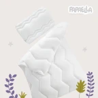 Ковдра дитяча всесезонна Comfort 100х135 см PAPAELLA для дітей у дитяче ліжечко антиалергенна молоко
