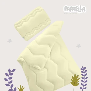 Ковдра дитяча всесезонна Comfort 100х135 см PAPAELLA для дітей у дитяче ліжечко антиалергенна молоко