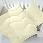 Ковдра дитяча всесезонна Comfort 100х135 см PAPAELLA для дітей у дитяче ліжечко антиалергенна молоко