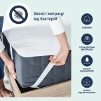 Наматрацник захисний Аква Стоп IDEIA з гумками по кутах непромокальний натуральна бавовна