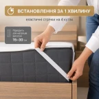 Наматрацник захисний Аква Стоп IDEIA з гумками по кутах непромокальний натуральна бавовна
