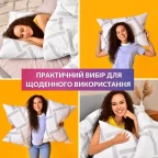 Набір подушок 2 шт 50x70 Elegantly IDEIA подушка з блискавкою, штучний пух