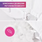 Набір подушка 50х70 см та полуторна зимова ковдра 140х210 см Elegantly IDEIA штучний пух