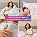 Набір подушка 50х70 см та полуторна зимова ковдра 140х210 см Elegantly IDEIA штучний пух