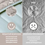 Покривало на ліжко 220х240 см IDEIA, двостороннє, якісна стібка
