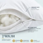 Набір подушок 2 шт Premium Soft 50x70 см IDEIA штучний пух, подушка з блискавкою, преміум якість