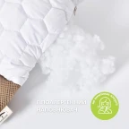 Подушка ортопедична з наволочкою Гречаний Комфорт IDEIA 50х70 см із валиком для підтримки шиї з лухою
