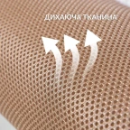Подушка ортопедична з наволочкою Гречаний Комфорт IDEIA 50х70 см із валиком для підтримки шиї з лухою