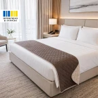 Покривало на ліжко, диван IDEIA Hotel Style 70х240 см двостороннє, стьобане, мікрофібра, готельне, дивандек
