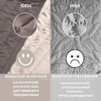 Покривало на ліжко 220х240 см і 2 шт подушка декор із вишивкою IDEIA двостороннє