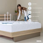 Наматрацник 90х200 см IDEIA стьобаний, щільність 150 г/м2, захисний, антиалергенний, з натяжним бортом