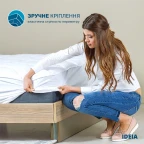 Наматрацник 90х200 см IDEIA стьобаний, щільність 150 г/м2, захисний, антиалергенний, з натяжним бортом