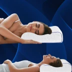 Подушка ортопедична NeckWave 60х40х11/9 см IDEIA анатомічна з ефектом пам'яті для сну на боці