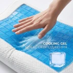 Подушка ортопедична CoolGel 60х40х11/9 см IDEIA анатомічна з ефектом пам'яті для сну на боці