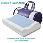 Подушка ортопедична CoolGel 60х40х11/9 см IDEIA анатомічна з ефектом пам'яті для сну на боці