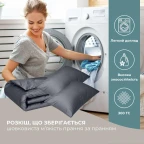 Комплект постільної білизни IDEIA євро 200х220 сатин бавовна преміум беж