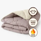 Ковдра вовняна Woolly 200х220 см IDEIA 400 г/м2 зимова, тепла, натуральна