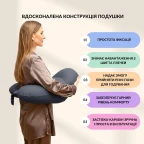 Подушка для годування диванчик 60х70х16 см бавовна антиалергенна, для зручності мами