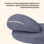 Подушка для годування диванчик 60х70х16 см бавовна антиалергенна, для зручності мами
