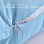 Набір спальний комплект NordicBlue полуторний IDEIA ковдра 140х210 та подушка 50х70 блакитний антиалергенний
