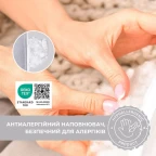 Подушка для вагітних і годування 30х190 см SeiDesign трикотаж гіпоалергенна, наволочка з бавовни на блискавці сірий-беж