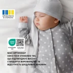 Подушка для вагітних і годування 30х190 см SeiDesign трикотаж гіпоалергенна, наволочка з бавовни на блискавці сірий-беж