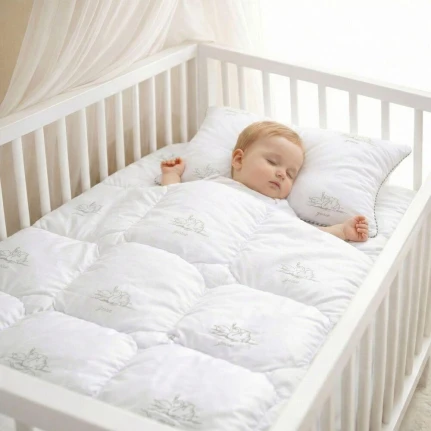 Ковдра дитяча у ліжечко 100х135 см Soft PAPAELLA штучний пух, гіпоалергенна