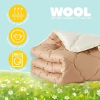 Ковдра дитяча 100х135 см Woolly PAPAELLA вовняна зимова в ліжечко для дітей, вовна