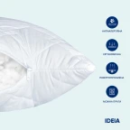 Подушка отельної серії Standart Plus IDEIA 40х60 см, чохол із блискавкою антиалергенна