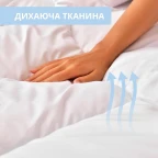 Ковдра євро 200х220 штучний пух всесезонна антиалергенна біла