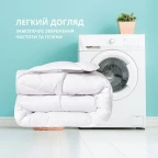 Ковдра євро 200х220 штучний пух всесезонна антиалергенна біла