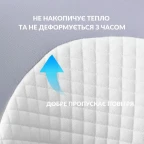 Подушка ортопедична ErgoSleep 61х34х12 см IDEIA анатомічна з ефектом пам'яті на боці, спині та животі