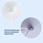 Подушка ортопедична ErgoSleep 61х34х12 см IDEIA анатомічна з ефектом пам'яті на боці, спині та животі