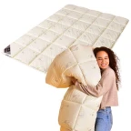 Ковдра вовняна зимова Sei Design Cashmere Premium 140х210 см, 300 г/м2, наповнювач натуральна овеча вовна, тепла та дихаюча