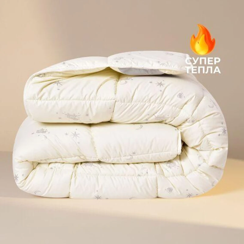 Ковдра вовняна зимова Sei Design Cashmere Premium 200х220 см, 300 г/м2, наповнювач натуральна овеча вовна, тепла та дихаюча