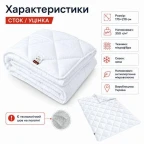Одеяло зимнее антиаллергенное 175х210 см двуспальное, микрофибра, наполнитель 350 г/м2, стоковое, уценка