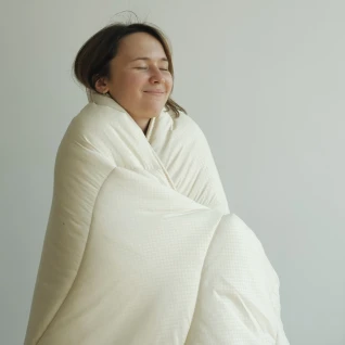 Ковдра вовняна стьобана Comfort Вілюта